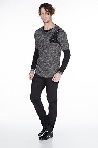 Cipo & Baxx Herren Sweatshirt Series – Stylischer Pullover im Modernen Streetwear Look mit Rundhals & Print – Comfortabl