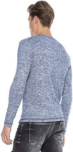Cipo & Baxx Herren Sweatshirt Stylischer Pullover für moderne Streetwear Look – Bequemer Sweater für Alltag, Freizeit &