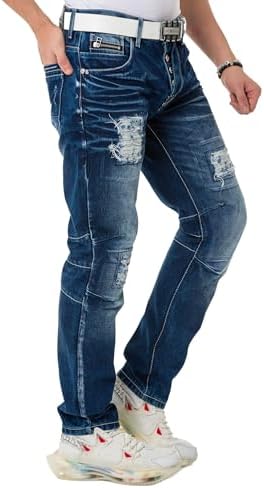 Cipo & Baxx Herren Stretch Jeanhose Slim Fit Trendig und bequem | Cipo & Baxx Männer Stretch Jeanshosen Slim Fit Premiu