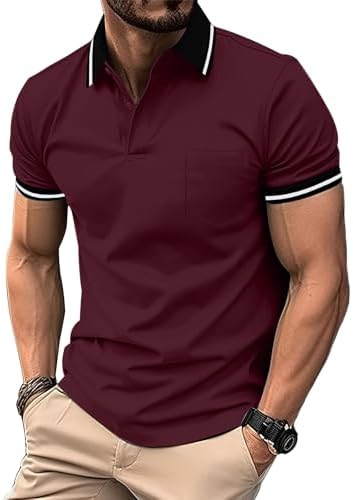 SwissWell 5er Pack Herren Polo T-Shirt Atmungsaktiv leicht Golfessen