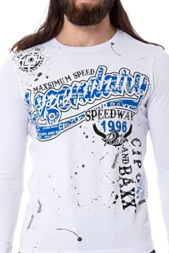 Cipo & Baxx Herren Sweatshirt Series – Stylischer Pullover im Modernen Streetwear Look – Bequemer Sweater für Alltag & F