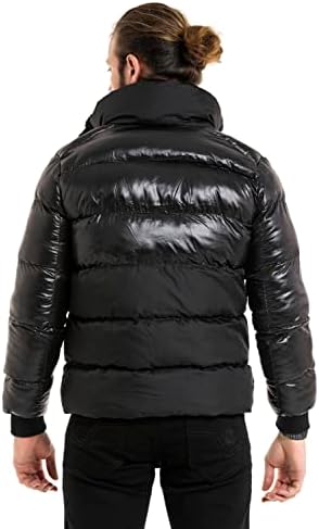 Cipo & Baxx Herren Mantel – Stylische Winterjacke mit warmem Innenfutter und abnehmbarer Kapuze für kalte Tage