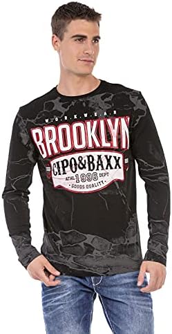 Cipo & Baxx Herren Sweatshirt Series – Stylischer Pullover für Streetwear Lovers – Bequemer Rundhalseinheitsprint Sweate