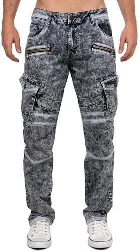 Cipo & Baxx Herren Jeans - Stylische Denim-Mode mit Slim-Fit & Regular-Fit für Individualisten im Bikerstyle!