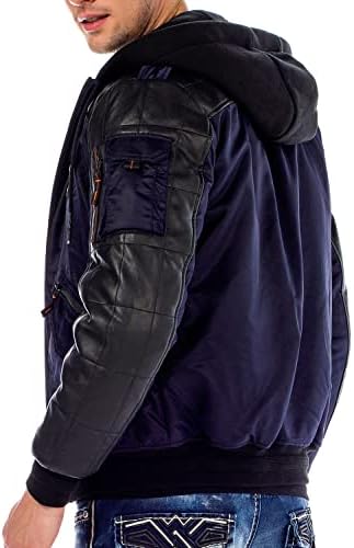 Stylische Winterjacke Herren Cipo & Baxx Series | Warme Winterjacke Herren Cipo & Baxx Series abnehmbarer Kapuze | Func