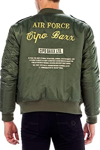 Stylische Winterjacke Herren Cipo & Baxx Series | Warme Winterjacke Herren Cipo & Baxx Series abnehmbarer Kapuze | Func