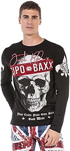 Cipo & Baxx Herren Sweatshirt Series – Stylischer Pullover für Streetwear Lovers – Bequemer Rundhalseinheitsprint Sweate