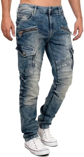 Cipo & Baxx Herren Jeans - Stylische Denim-Mode mit Slim-Fit & Regular-Fit für Individualisten im Bikerstyle!