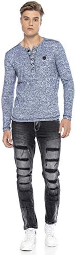 Cipo & Baxx Herren Sweatshirt Series – Stylischer Pullover im Modernen Streetwear Look mit Rundhals & Print – Comfortabl