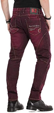 Cipo & Baxx Herren Straight Fit Jeans Hose – Bequem zu tragen, langlebig und mit markanten Kontrastnähten