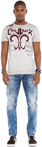 Cipo & Baxx Herren Jeans Hose Look Röhrenjeans Straight Fit Kontrastnähte Trendyhose | Cipo & Baxx Herren Jeans Hose Us