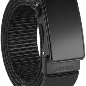 JUKMO Automatik Gürtel für Herren, robustes Nylon, 3,8cm Breite, praktische Ratsche-Funktion | JUKMO Herren Automatik G