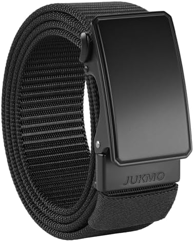 JUKMO Automatik Gürtel für Herren, robustes Nylon, 3,8cm Breite, praktische Ratsche-Funktion | JUKMO Herren Automatik G