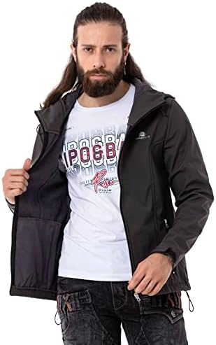 Stylische Winterjacke Herren Cipo & Baxx Series | Warme Winterjacke Herren Cipo & Baxx Series abnehmbarer Kapuze | Func