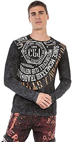 Cipo & Baxx Herren Sweatshirt Series – Stylischer Pullover für Streetwear Lovers – Bequemer Rundhalseinheitsprint Sweate