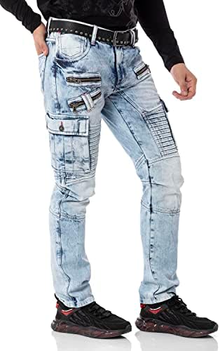 Cipo & Baxx Herren Stretch Jeanhose Slim Fit Trendig und bequem | Cipo & Baxx Männer Stretch Jeanshosen Slim Fit Premiu