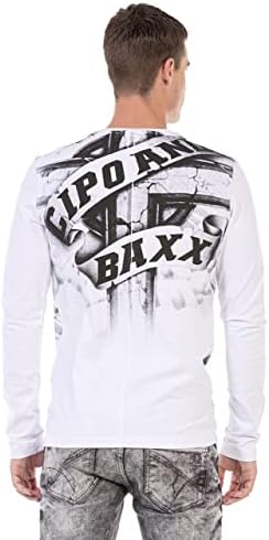 Cipo & Baxx Herren Sweatshirt Series – Stylischer Pullover für Streetwear Lovers – Bequemer Rundhalseinheitsprint Sweate