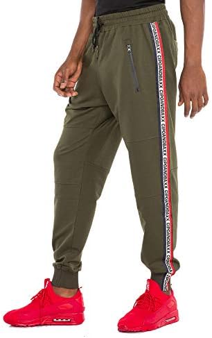 Cipo & Baxx Herren Jogginghose Series - Bequeme Freizeithose mit sportlichem Schnitt und modischem Design für Alltagsgeb