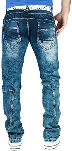 Cipo & Baxx Herren Jeans – Stylische Stonewashed & Used-Effekte | hohem markanten Details | Regular & Slim Fit für Männe
