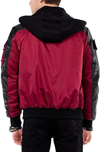 Stylische Winterjacke Herren Cipo & Baxx Series | Warme Winterjacke Herren Cipo & Baxx Series abnehmbarer Kapuze | Func