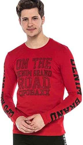 Cipo & Baxx Herren Sweatshirt Stylischer Pullover für moderne Streetwear Look – Bequemer Sweater für Alltag, Freizeit &