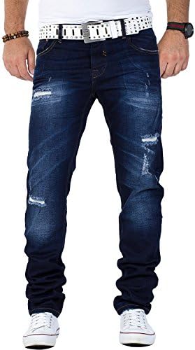 Cipo & Baxx Herren Jeans - Stilvolle Regular-Fit Denim mit Kontrastnähten | Bequeme & Modische Jeans für Männer | Stone-