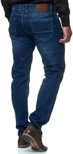 JEEL Herren-Jeans - Regular-Fit Straight-Cut - Stretch - Basic Washed - OEKO-TEX Standard 100
