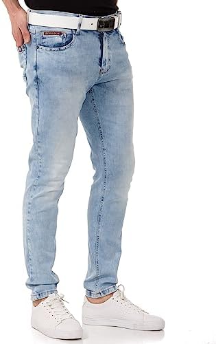 Cipo & Baxx Herren Stretch Jeanhose Slim Fit Trendig und bequem | Cipo & Baxx Männer Stretch Jeanshosen Slim Fit Premiu