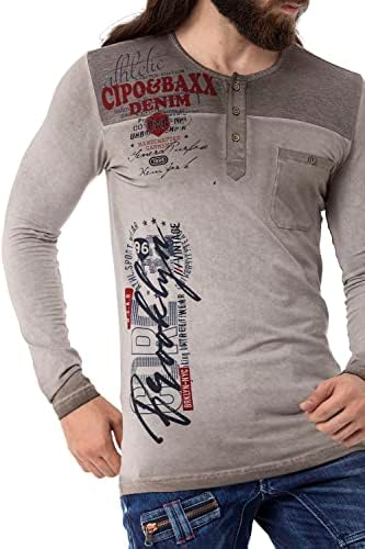 Cipo & Baxx Herren Sweatshirt Series – Stylischer Pullover im Modernen Streetwear Look – Bequemer Sweater für Alltag & F