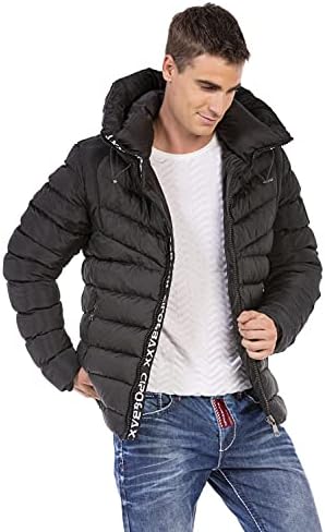 Stylische Winterjacke Herren Cipo & Baxx Series | Warme Winterjacke Herren Cipo & Baxx Series abnehmbarer Kapuze | Func