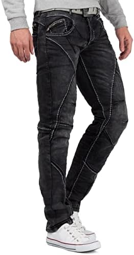 Cipo & Baxx Herren Jeans Regular Fit & Slim Fit - Stylische Denim für Männer mit Used Look & Reißverschlüssen | Perfect