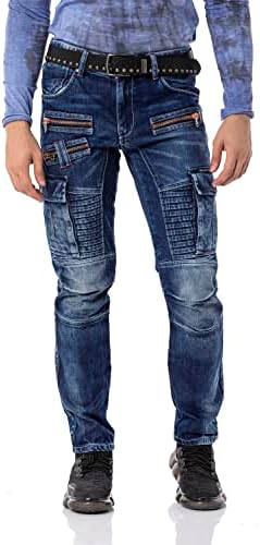 Cipo & Baxx Herren Stretch Jeanhose Slim Fit Trendig und bequem | Cipo & Baxx Männer Stretch Jeanshosen Slim Fit Premiu