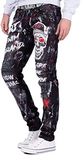 Cipo & Baxx Herren Jeans - Stylische Denim-Mode mit Slim-Fit & Regular-Fit für Individualisten im Bikerstyle!