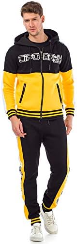 Cipo & Baxx Herren Jogginghose Series - Bequeme Freizeithose mit sportlichem Schnitt und modischem Design für Alltagsgeb