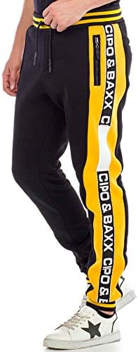 Cipo & Baxx Herren Jogginghose Series - Bequeme Freizeithose mit sportlichem Schnitt und modischem Design für Alltagsgeb