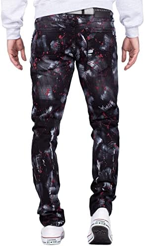 Cipo & Baxx Herren Jeans - Stylische Denim-Mode mit Slim-Fit & Regular-Fit für Individualisten im Bikerstyle!