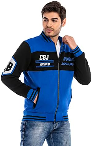 Cipo & Baxx Herren Sweatjacke Hoodie Serie - Stylischer Pullover im Modernen Casual Streetwear Stil für den Alltag, Frei