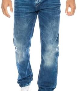 Cipo & Baxx Herren Jeans Hose BJY - Stretch Baumwolle, Fashionable und Comfortable für den Alltag und die Arbeit, 32x32,