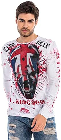 Cipo & Baxx Herren Sweatshirt Series – Stylischer Pullover für Streetwear Lovers – Bequemer Rundhalseinheitsprint Sweate