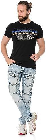 Cipo & Baxx Herren Stretch Jeanhose Slim Fit Trendig und bequem | Cipo & Baxx Männer Stretch Jeanshosen Slim Fit Premiu