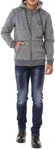 Cipo & Baxx Herren Sweatjacke Hoodie Serie - Stylischer Pullover im Modernen Casual Streetwear Stil für den Alltag, Frei
