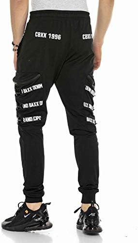 Cipo & Baxx Herren Jogginghose Series - Bequeme Freizeithose mit sportlichem Schnitt und modischem Design für Alltagsgeb