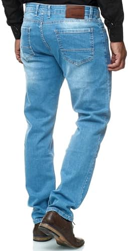 JEEL Herren-Jeans - Regular-Fit Straight-Cut - Stretch - Basic Washed - OEKO-TEX Standard 100