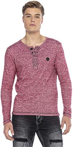 Cipo & Baxx Herren Sweatshirt Series – Stylischer Pullover im Modernen Streetwear Look mit Rundhals & Print – Comfortabl