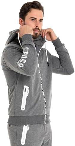 Cipo & Baxx Herren Jogginganzug Series – Zweiteiliges Set aus Kapuzenjacke und Jogginghose für Sport- und Casual-User im