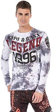 Cipo & Baxx Herren Sweatshirt Series – Stylischer Pullover für Streetwear Lovers – Bequemer Rundhalseinheitsprint Sweate