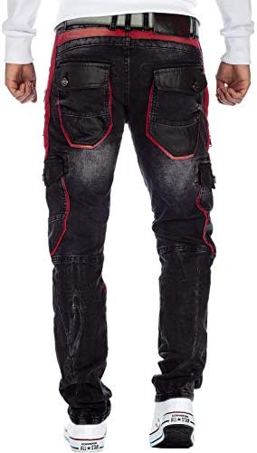 Cipo & Baxx Herren Jeans - Stylische Denim-Mode mit hohem Markanten_design | Regular & Slim Fit | Stonewashed Effect des