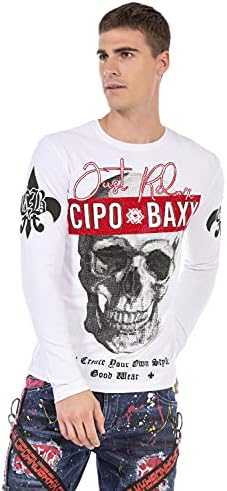 Cipo & Baxx Herren Sweatshirt Series – Stylischer Pullover für Streetwear Lovers – Bequemer Rundhalseinheitsprint Sweate