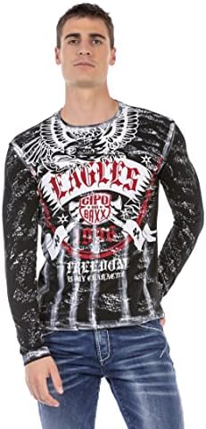 Cipo & Baxx Herren Sweatshirt Series – Stylischer Pullover für Streetwear Lovers – Bequemer Rundhalseinheitsprint Sweate