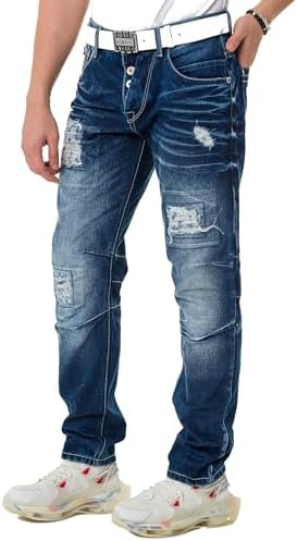 Cipo & Baxx Herren Stretch Jeanhose Slim Fit Trendig und bequem | Cipo & Baxx Männer Stretch Jeanshosen Slim Fit Premiu